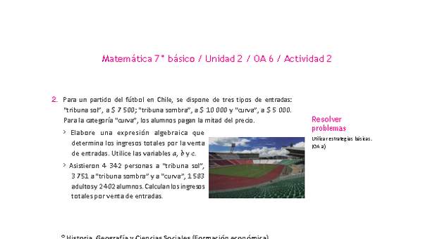 Matemática 7° básico -Unidad 2-OA 6-Actividad 2