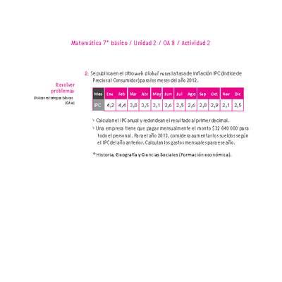 Matemática 7° básico -Unidad 2-OA 8-Actividad 2