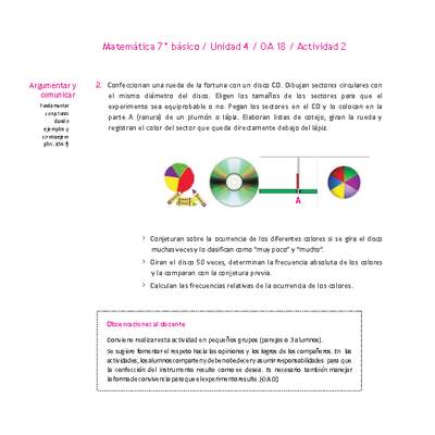 Matemática 7° básico -Unidad 4-OA 18-Actividad 2