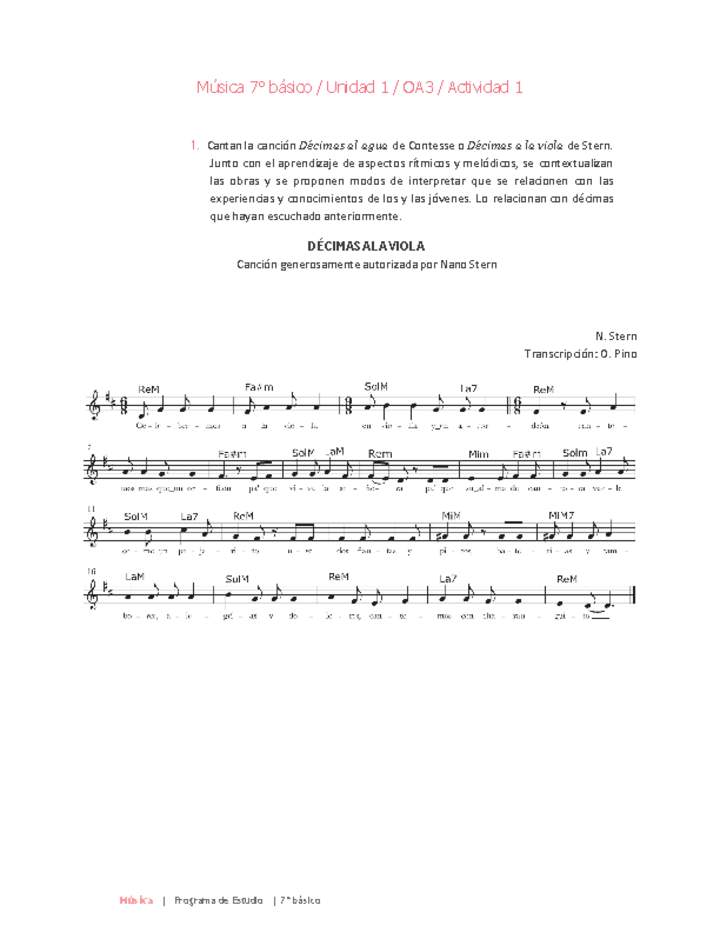 Música 7° básico-Unidad 1-OA3-Actividad 1