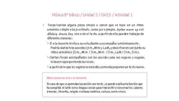 Música 8° básico-Unidad 3-OA3;5-Actividad 1