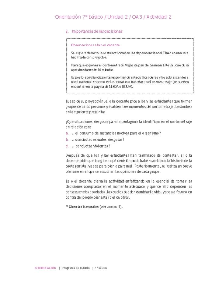 Orientación 7° básico-Unidad 2-OA3-Actividad 2