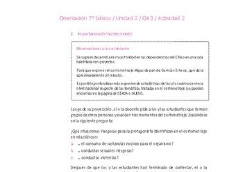 Orientación 7° básico-Unidad 2-OA3-Actividad 2