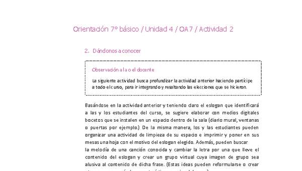 Orientación 7° básico-Unidad 4-OA7-Actividad 2