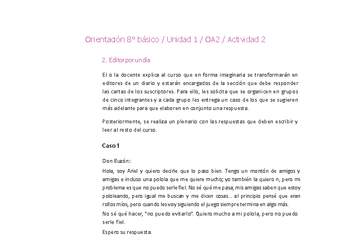 Orientación 8° básico-Unidad 1-OA2-Actividad 2