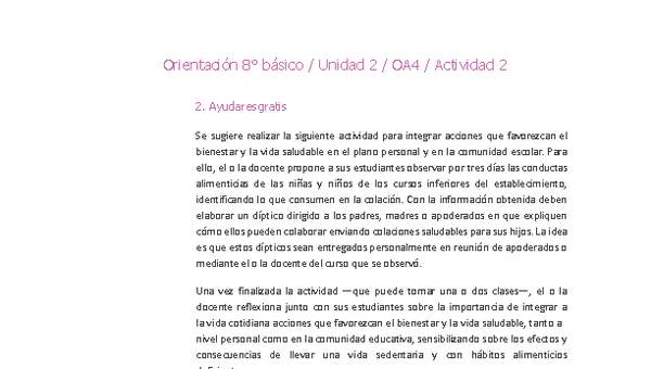 Orientación 8° básico-Unidad 2-OA4-Actividad 2