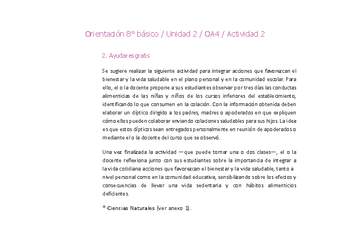 Orientación 8° básico-Unidad 2-OA4-Actividad 2