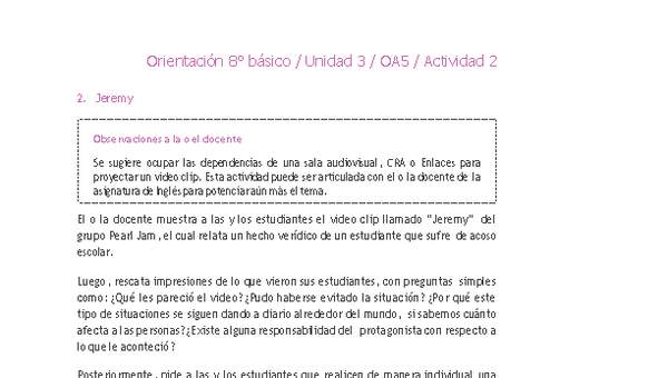 Orientación 8° básico-Unidad 3-OA5-Actividad 2