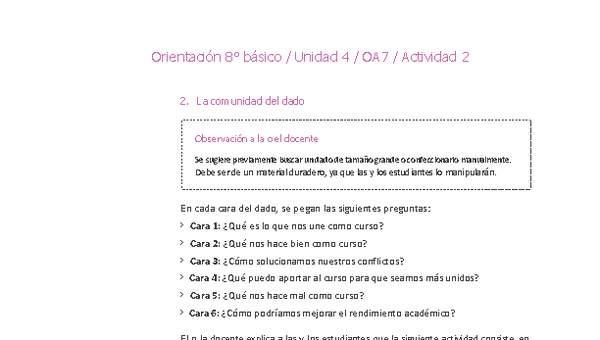 Orientación 8° básico-Unidad 4-OA7-Actividad 2