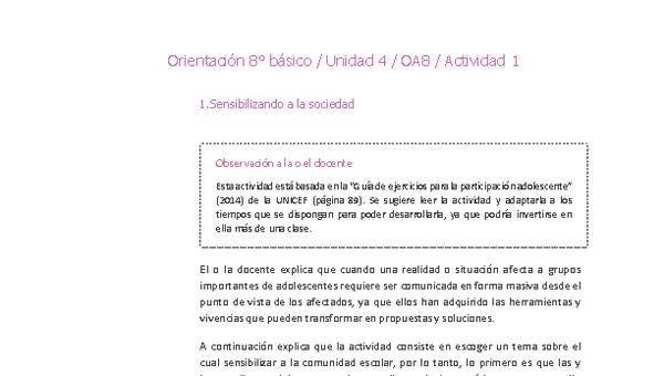 Orientación 8° básico-Unidad 4-OA8-Actividad 1