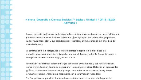 Historia 7° básico-Unidad 4-OA15;16;20-Actividad 1