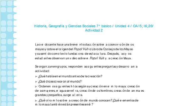 Historia 7° básico-Unidad 4-OA15;16;20-Actividad 2