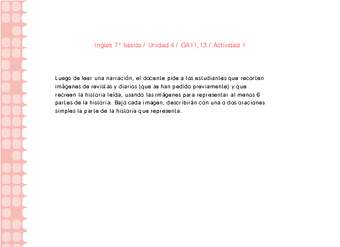 Inglés 7° básico-Unidad 4-OA11;13-Actividad 1