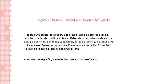 Inglés 8° básico-Unidad 4-OA5;6-Actividad 1