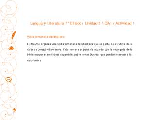 Lengua y Literatura 7° básico-Unidad 2-OA1-Actividad 1