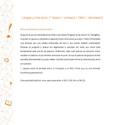 Lengua y Literatura 7° básico-Unidad 2-OA21-Actividad 2