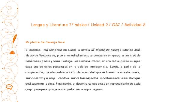 Lengua y Literatura 7° básico-Unidad 2-OA7-Actividad 2