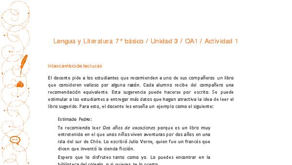 Lengua y Literatura 7° básico-Unidad 3-OA1-Actividad 1