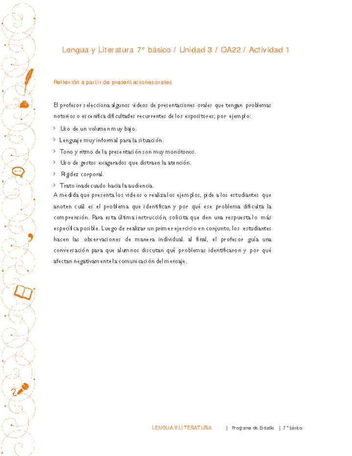 Lengua y Literatura 7° básico-Unidad 3-OA22-Actividad 2