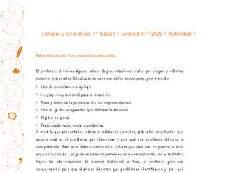 Lengua y Literatura 7° básico-Unidad 3-OA22-Actividad 2