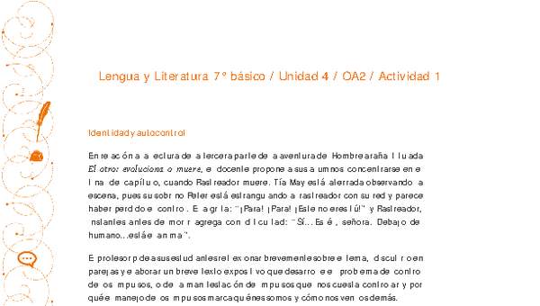 Lengua y Literatura 7° básico-Unidad 4-OA2-Actividad 1