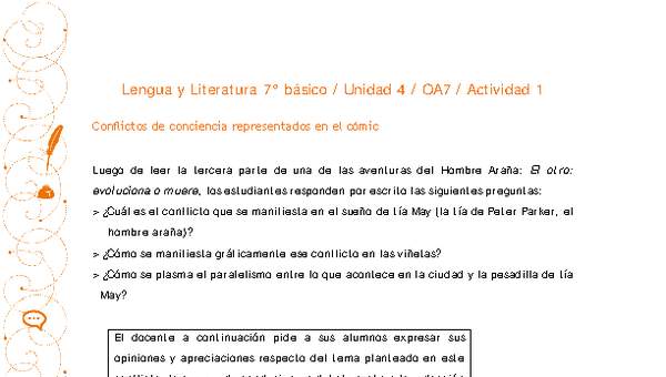 Lengua y Literatura 7° básico-Unidad 4-OA7-Actividad 2