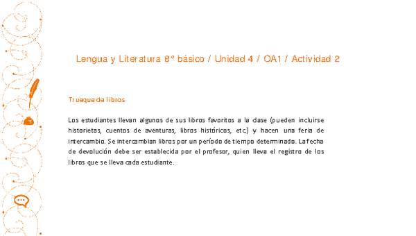 Lengua y Literatura 8° básico-Unidad 4-OA1-Actividad 2