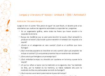Lengua y Literatura 8° básico-Unidad 4-OA3-Actividad 2