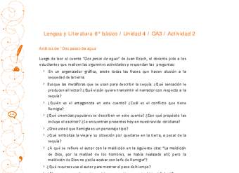 Lengua y Literatura 8° básico-Unidad 4-OA3-Actividad 2