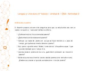 Lengua y Literatura 8° básico-Unidad 4-OA4-Actividad 2