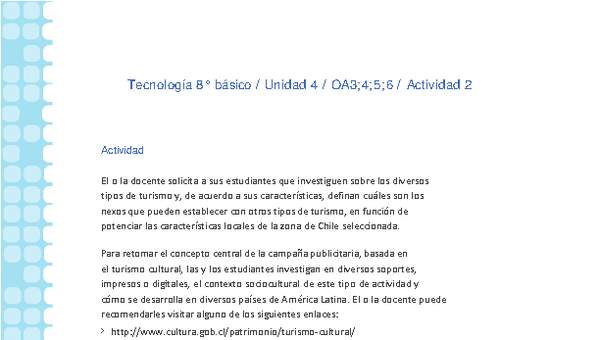 Tecnología 8° básico-Unidad 4-OA3;4;5;6-Actividad 2