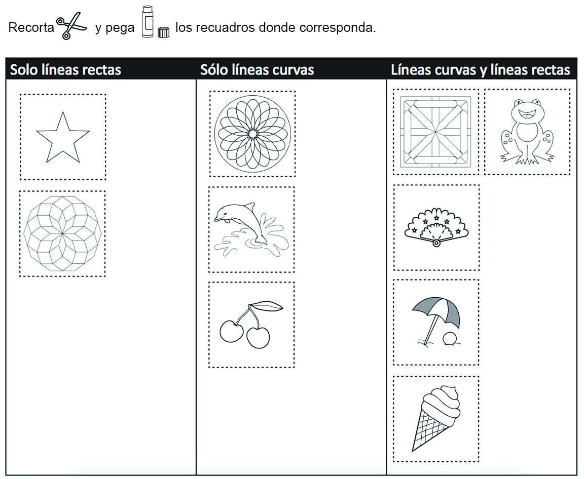 Respuesta lineas rectas y curvas