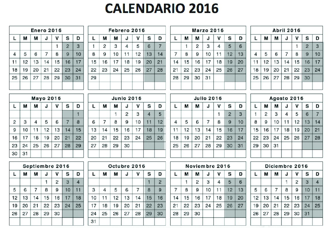 Leyendo Calendarios Curriculum Nacional. MINEDUC. Chile.