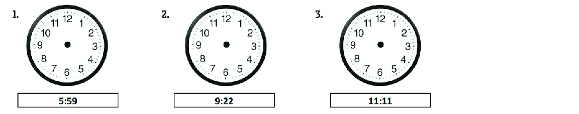 Ejercicio marcar la hora