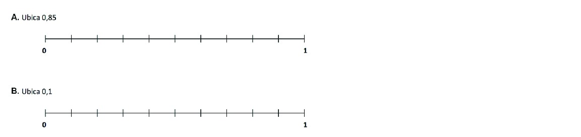 Ejercicio ubicar decimal