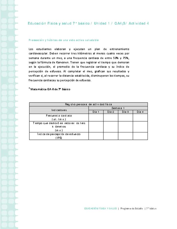 Educación Física 7 básico-Unidad 1-OA4;5-Actividad 4