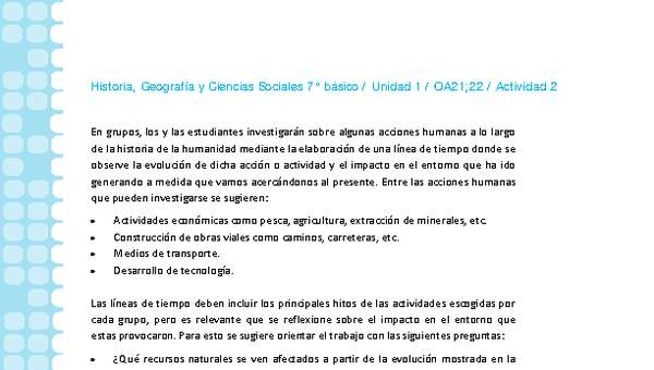 Historia 7° básico-Unidad 1-OA21;22-Actividad 2