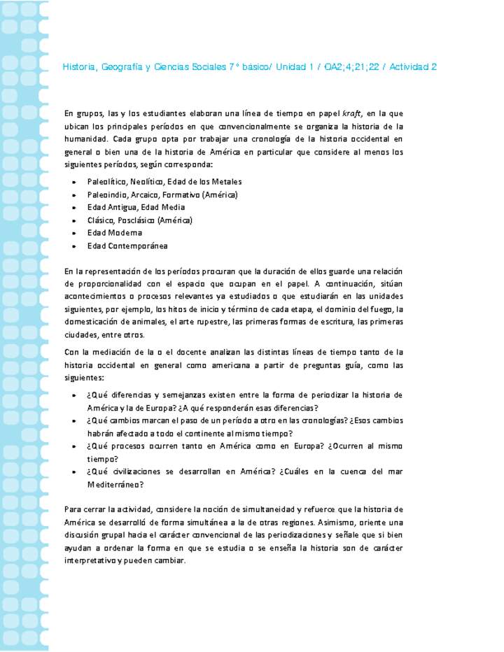 Historia 7° básico-Unidad 1-OA2;4;21;22-Actividad 2