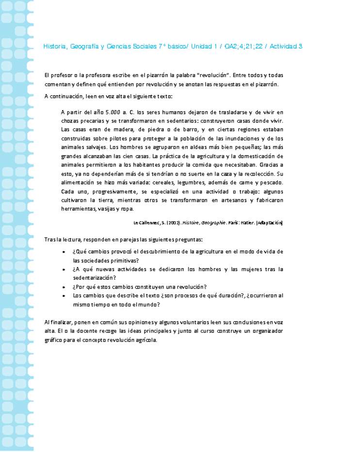 Historia 7° básico-Unidad 1-OA2;4;21;22-Actividad 3