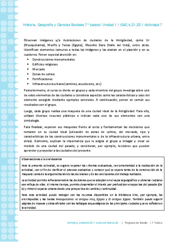 Historia 7° básico-Unidad 1-OA2;4;21;22-Actividad 7