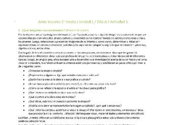 Artes Visuales 2 medio-Unidad 1-OA1;4-Actividad 5