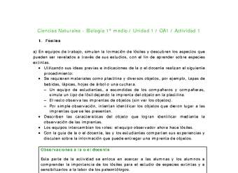 Ciencias Naturales 1 medio-Unidad 1-OA1-Actividad 1