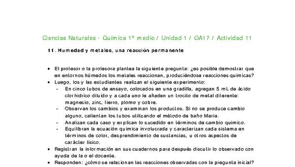 Ciencias Naturales 1 medio-Unidad 1-OA17-Actividad 11