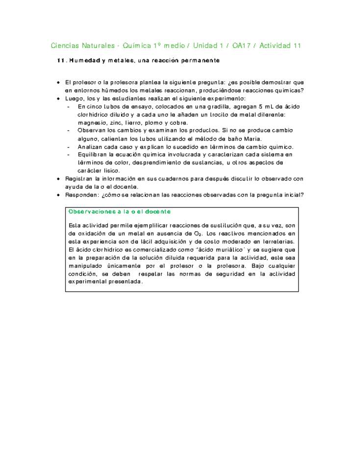 Ciencias Naturales 1 medio-Unidad 1-OA17-Actividad 11