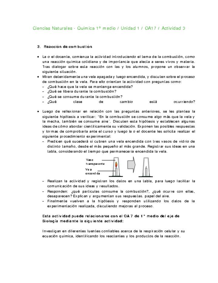 Ciencias Naturales 1 medio-Unidad 1-OA17-Actividad 3