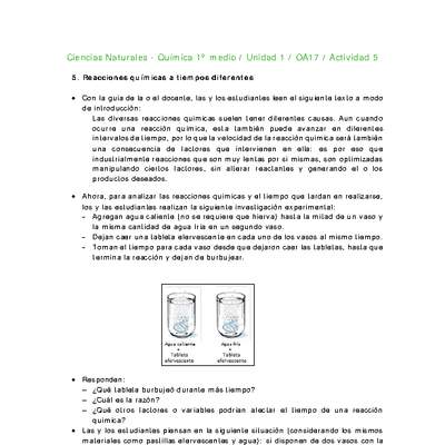 Ciencias Naturales 1 medio-Unidad 1-OA17-Actividad 5