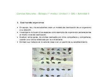 Ciencias Naturales 1 medio-Unidad 1-OA3-Actividad 5