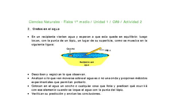 Ciencias Naturales 1 medio-Unidad 1-OA9-Actividad 2