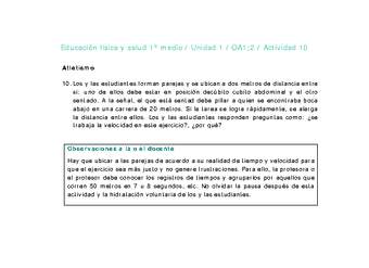 Educación Física 1 medio-Unidad 1-OA1;2-Actividad 10