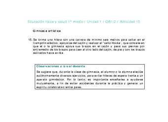 Educación Física 1 medio-Unidad 1-OA1;2-Actividad 15